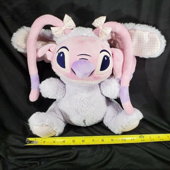Disney Store Lilo & Stitch Easter Plush Angel Bunny Stuffed Animal Toy 12" - Picture 9 of 12